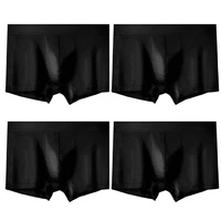 4 pcslot mens underwear mesh breathable undies and comfortable men panties ice silk antibacterial man underpants