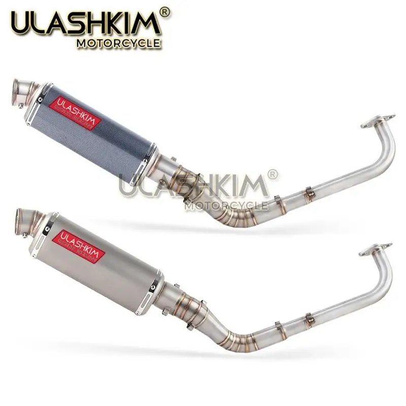 

Modified Front Middle Link Pipe Scooter Exhaust Muffler Escape Full System Slip On For Yamaha NMAX155 NMAX 155 2015-2017