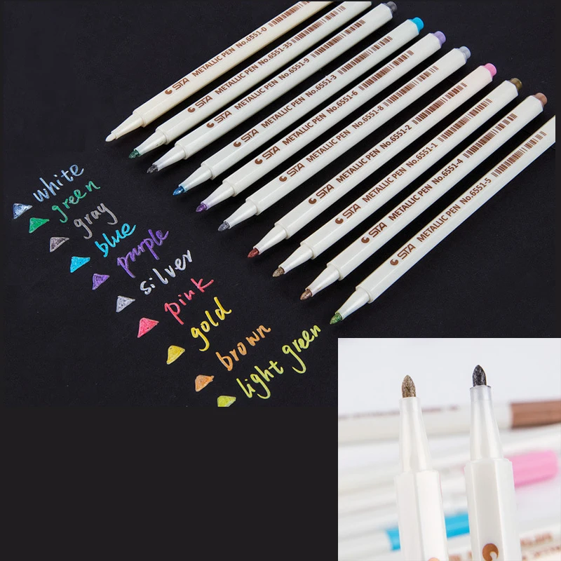 

DIY Art Design School Water-based Marker Painter Pen Highlighter Waterproof Permanent Paint Pen Hand-drawn Writing