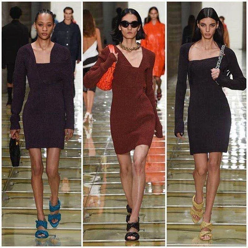 

Leather Braided High Heel Sandals Women Runway Party Shoes Woman Cross Wove Folds Mules Shoes Sexy Thin Heel Slippers Woman