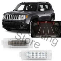 2pc led compartment luggage light interior courtesy lights for jeep renegade cherokee kl 2015 2021 car trunk boot lamp canbus