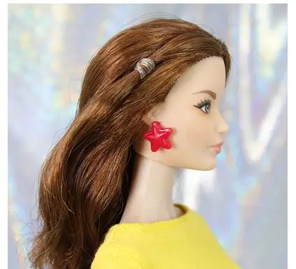 Оригинальные аксессуары для кукол браслет серьги ожерелье резинки волос шпильки