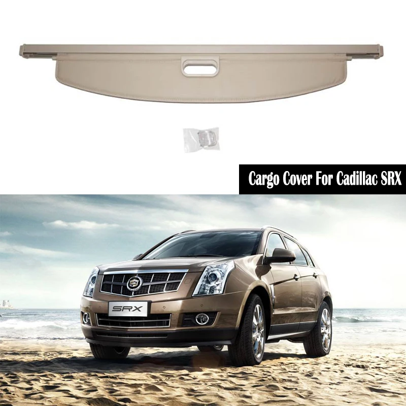Rear Cargo Cover For Cadillac SRX 2010 2011 2012 2013 2014 2015 2016 privacy Trunk Screen Security Shield shade Auto Accessories