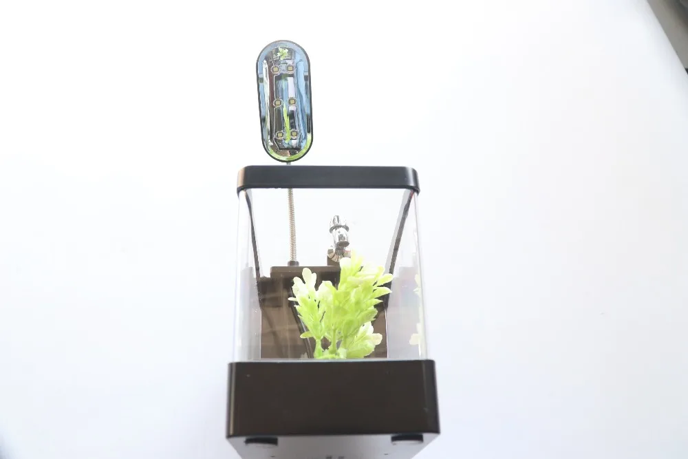 1.5L USB настольный мини аквариум с ЖК-таймером и будильником светодиодный светильник с черной рециркуляцией температуры и календарем