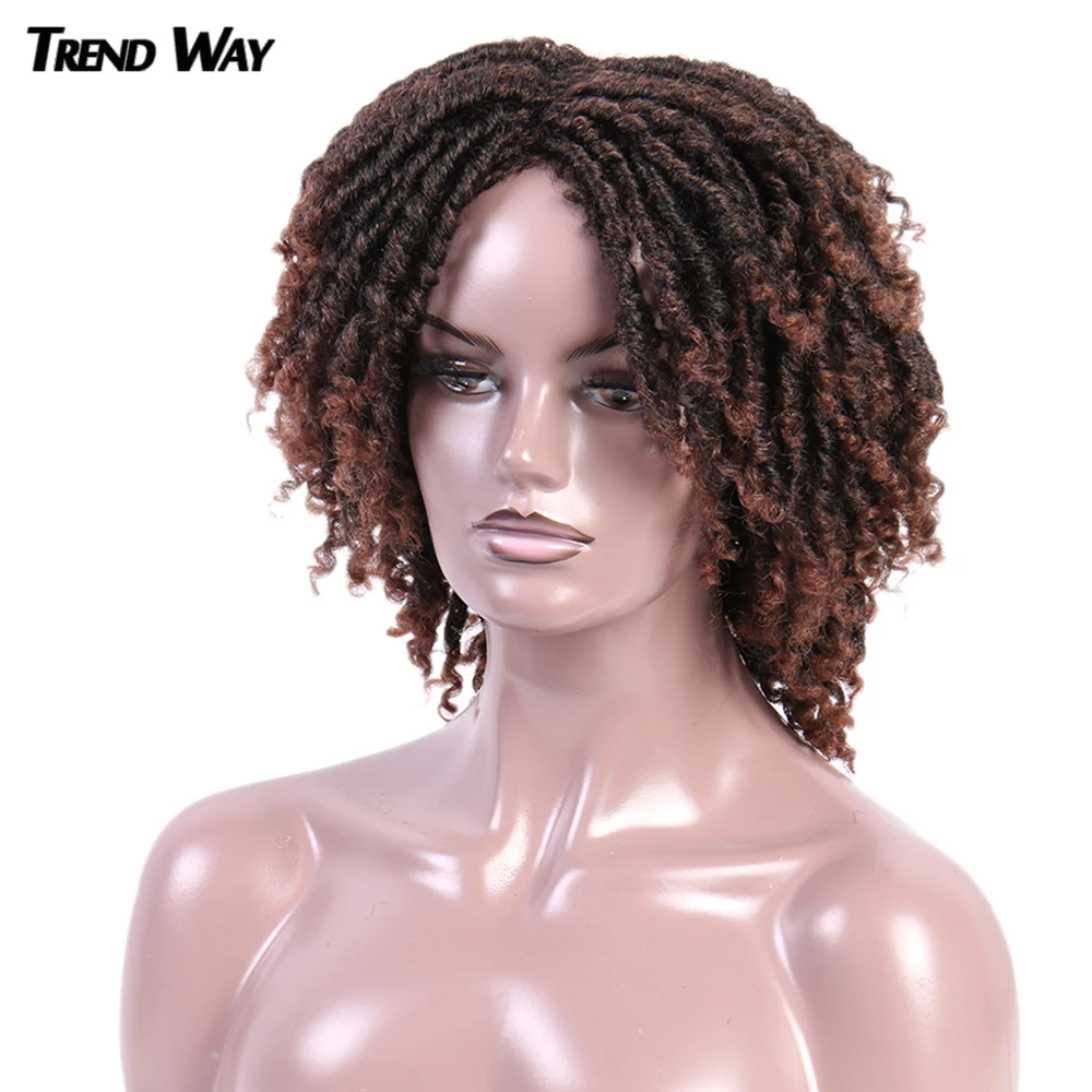 14 дюймов плетение дредлоки для увеличения объема синтетические парики средней эффектом деграде (переход от