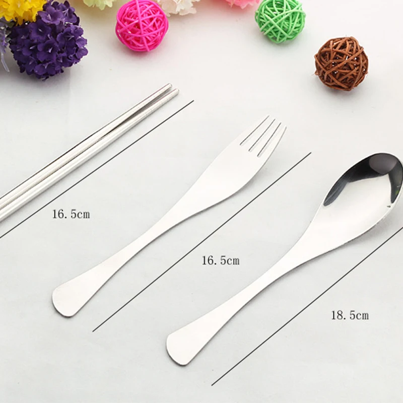 Набор посуды из нержавеющей стали 3 шт./компл. набор для студентов чистая