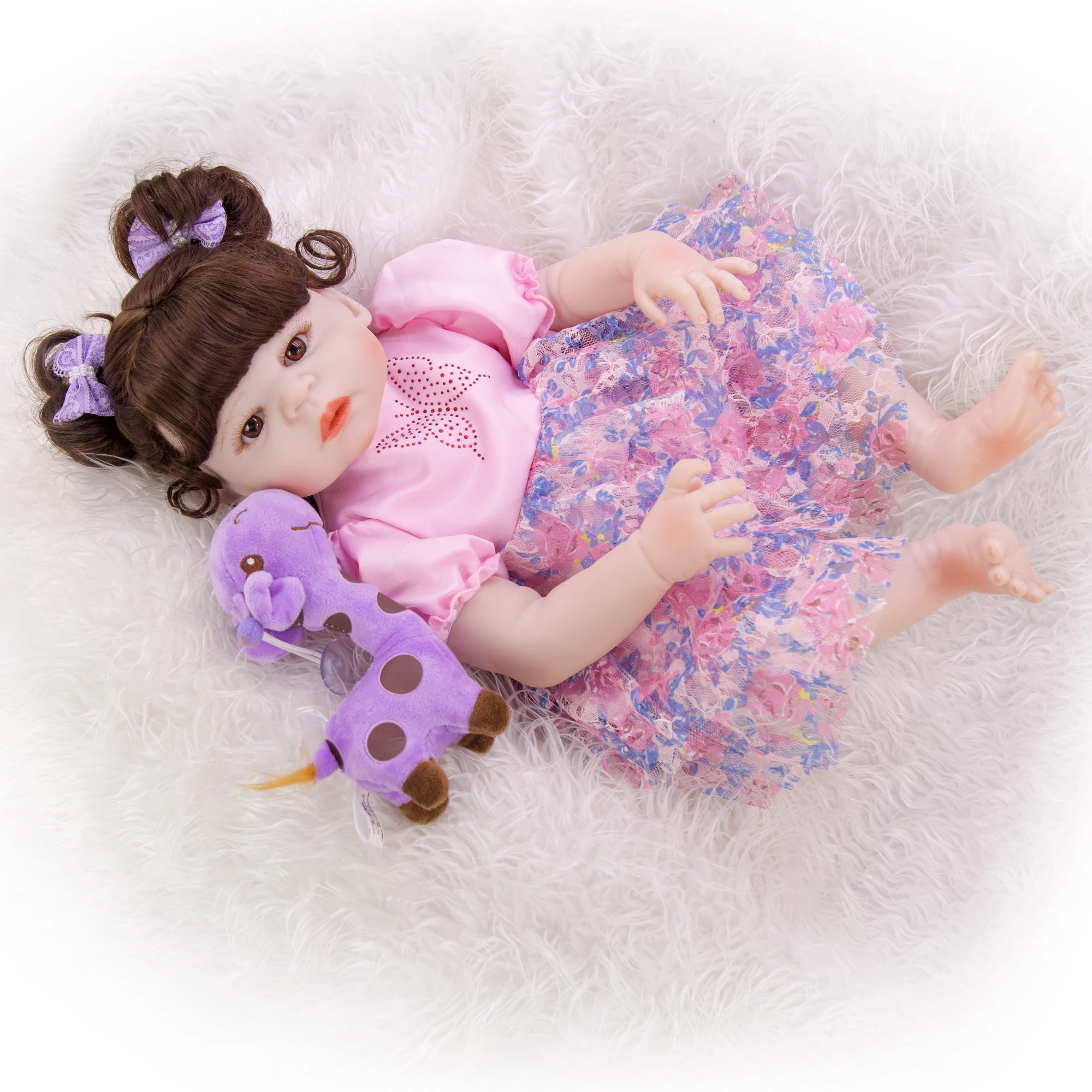 KEIUMI фантазия Принцесса Кукла Reborn игрушка 23 дюймов Полностью винил тело Baby куклы