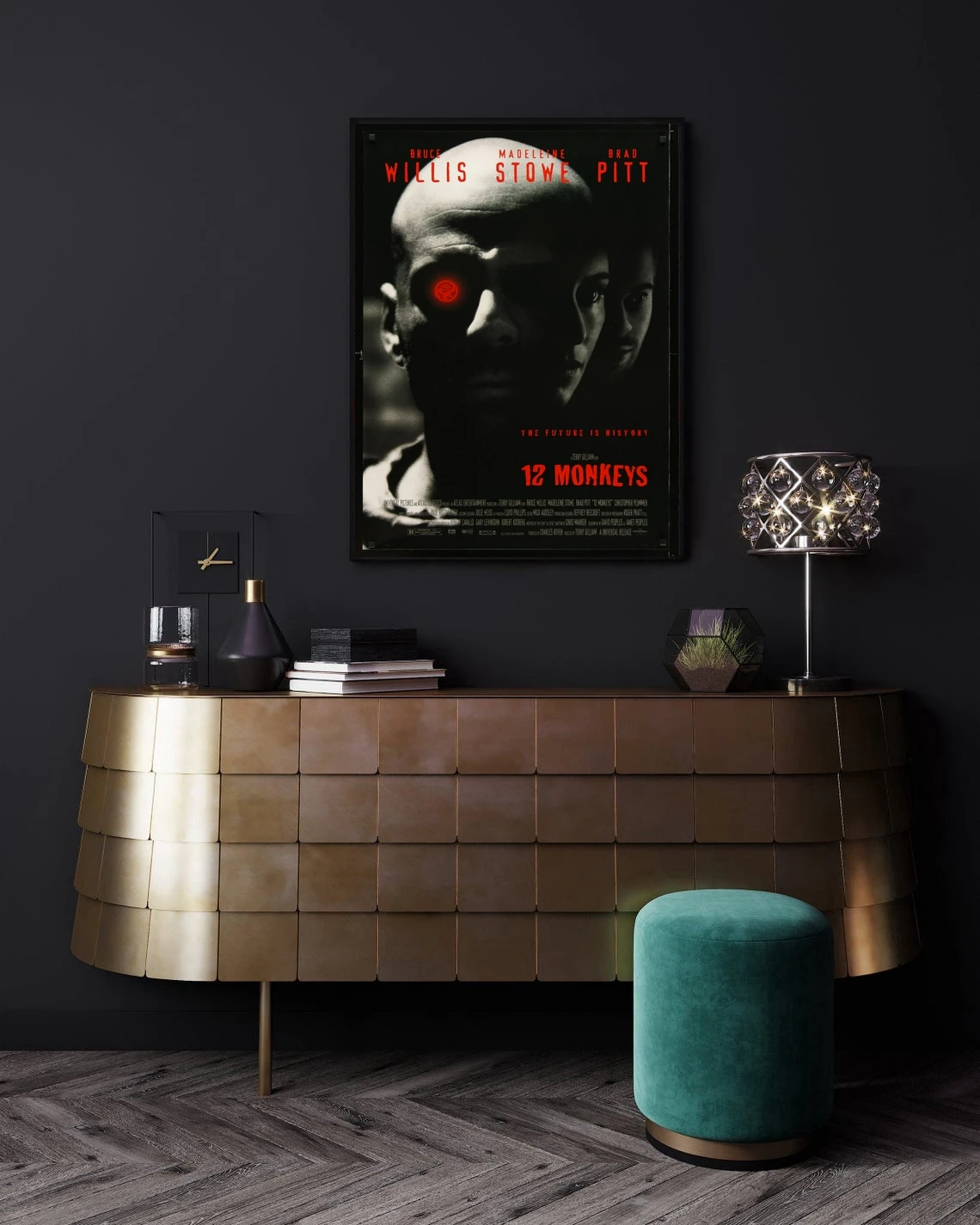 Мерцающий плакат с 12 обезьянами | Дом и сад