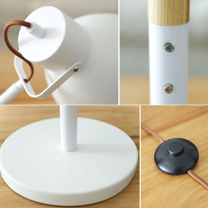 Скандинавский Железный деревянный напольный светильник для гостиной