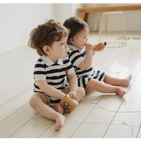 summer baby clothes for twins boy girl romper overalls newborn infant brother and sister matching outfit spanish child one piece