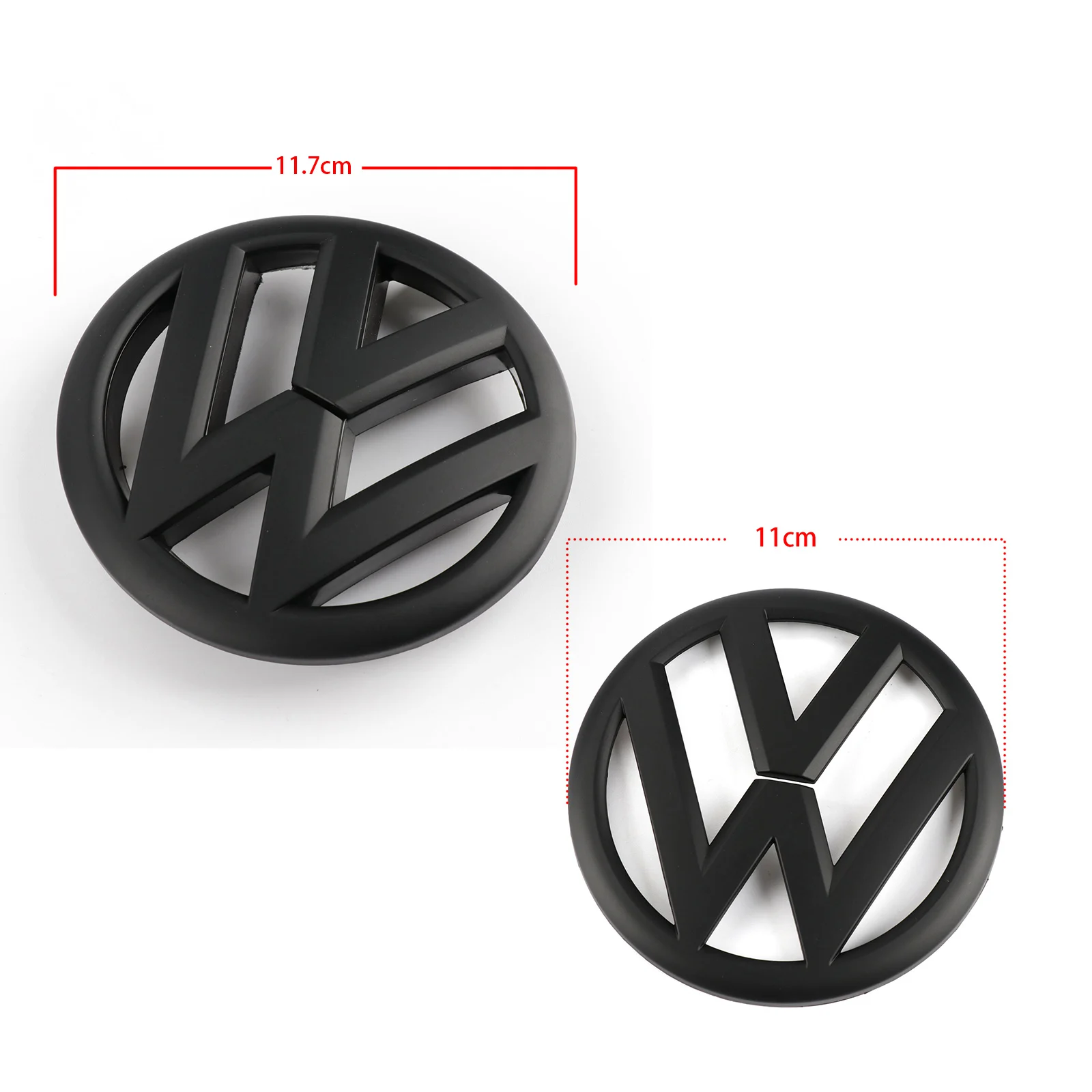 Значок на переднюю решетку 117 мм матовый черный с эмблемой крышку багажника 110 для