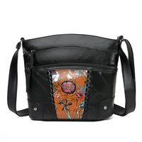new women shoulder bags female crossbody leather bags for women ladies bags designer flower handbag