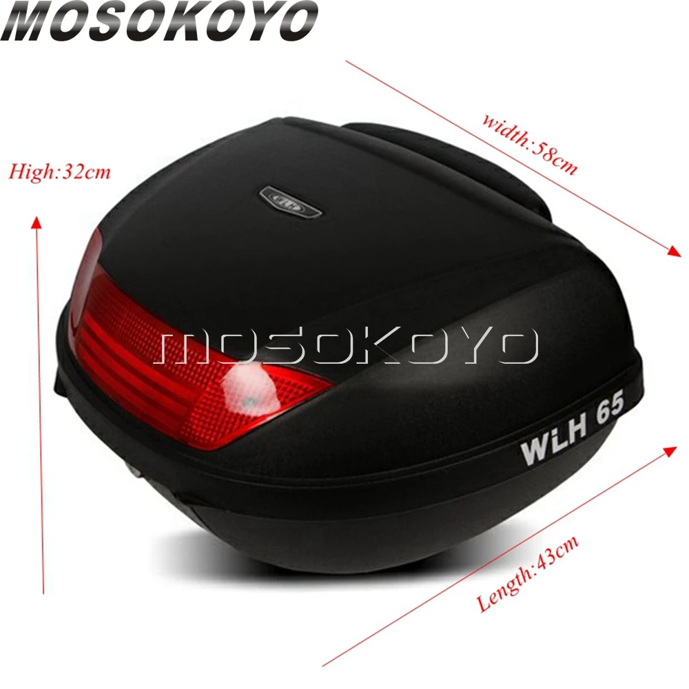 Универсальные мотоциклетные Чехлы 52L Topcase большие задние коробка для хранения с