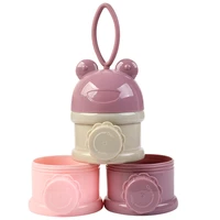 3 layer frog portable baby food storage box newborn formula travel essential quality maternal and child supplies snack cup