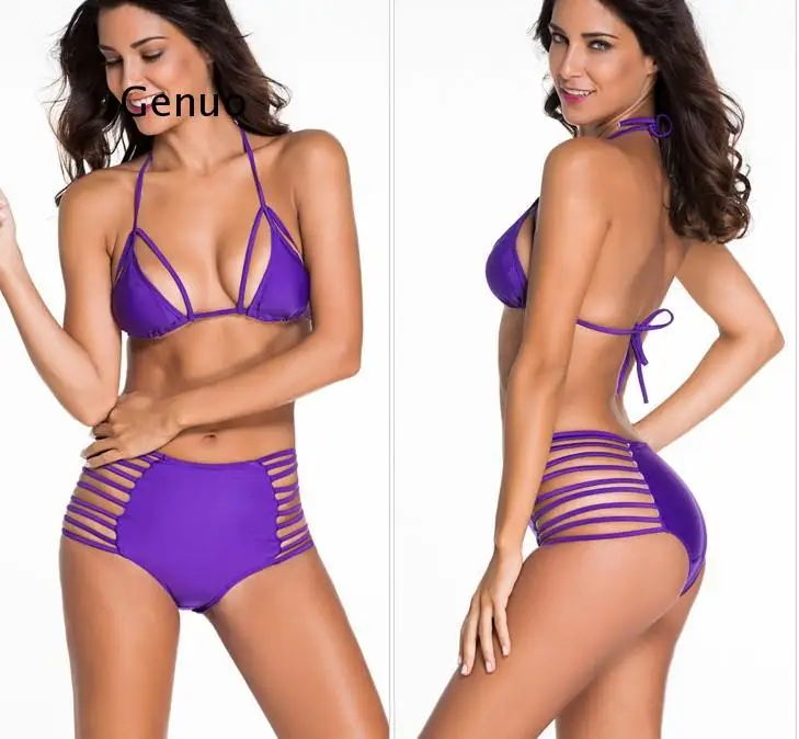 Сексуальный женский купальник в стиле ретро комплект бикини ажурное с