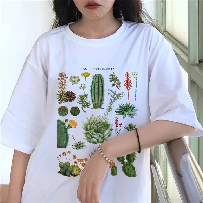 ZSIIBO цветок принтовые Тройники Женский Цветочный принт футболка растения одежда