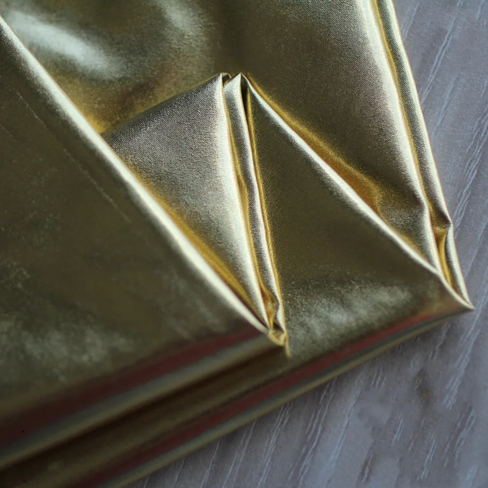 148 см ткань блестящая хорошая Золотая серая Серебряная искусственная кожа PU