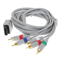 50pcs 1080p720p hdtv av audio adapter wire 5rca component games cable for wii console