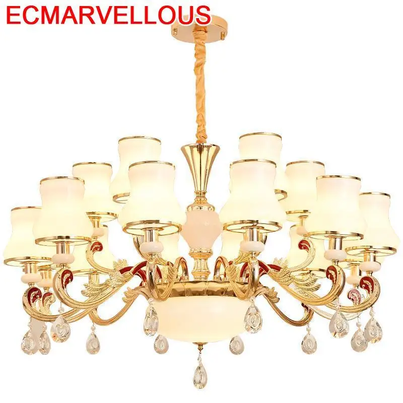 

Room Pendelleuchte Lampara De Techo Colgante Moderna Nordic Crystal Luminaire Suspendu Hanging Lamp Loft Luminaria Pendant Light