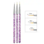 УФ-гель для рисования ногтей Рисование рисунок цветок линия ручка сетка акриловые блестки стержень ручка украшение маникюрные инструменты кисти для ногтей