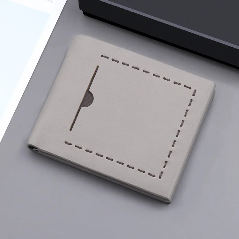 Модный мужской короткий кошелек 2020 горизонтальный ультратонкий портативный