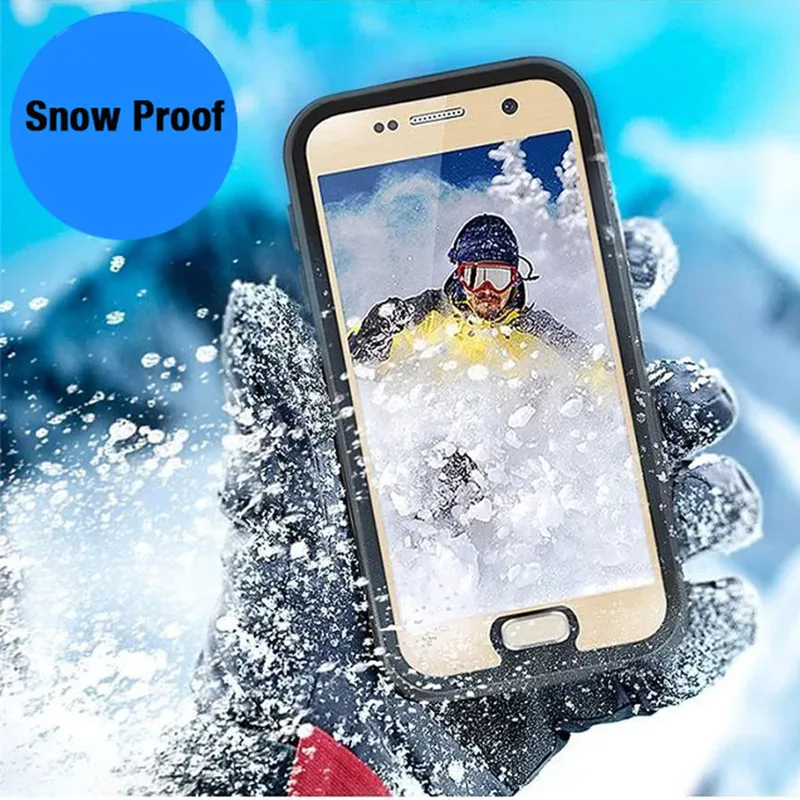 

For Samsung Galaxy S7 Edge Case IP68 Waterproof Cases 360 Degree Protection Shockproof Underwater Swimming Cover for S7 Edge