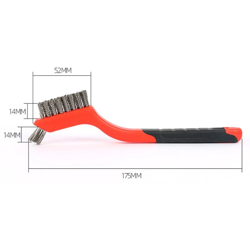 

Multifunctional Powerful Cleaning Brush Stainless Steel Brush Nylon Brush Perfect for Scrubbing Grout Irrigating Cement Grout