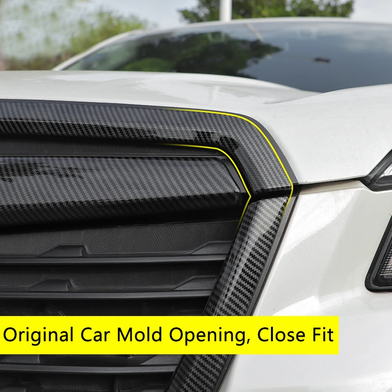 QHCP Car Front Center Mesh Grill Strip Trims Cover Decorative Sticker Modified Middle For Subaru Forester 19-21 Accessories | Автомобили и