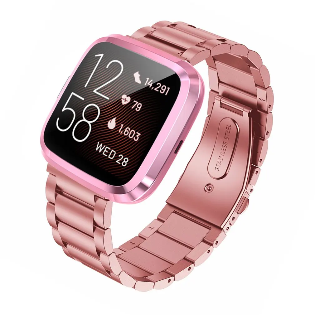 

New TPU Cover For Fitbit Versa 2 Screen Protector Case Electroplated Watch Case For Fitbit Versa 2 Watch Protective Frame Shell
