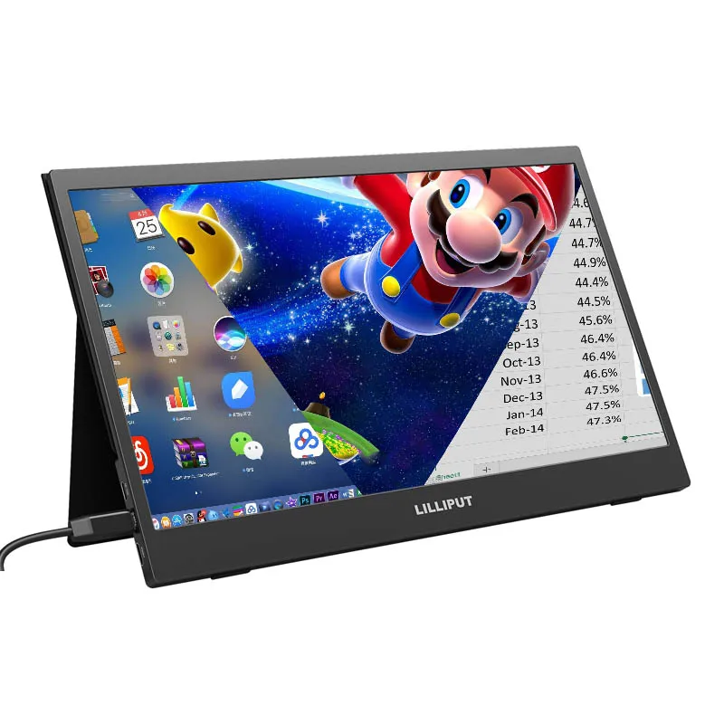 Портативный сенсорный экран 14 &quot IPS USB Type C HDMI дисплей для PS4 XBOX Samsung Huawei с умным