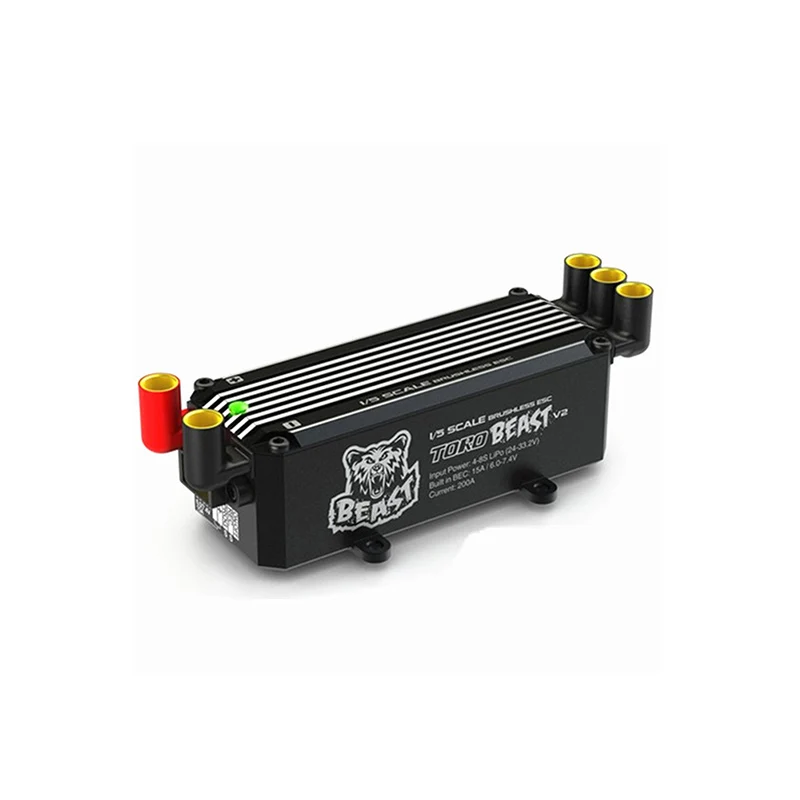 SKYRC Toro Beast V2 ESC 200A 4-8S 1/5 Масштаб бесщеточный скоростной контроллер 6V 7,4 V 15A BEC запрограммирован ESC для HPI Baja 5B 1/5 RC автомобиля