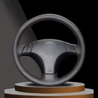 Черная искусственная кожа Чехол рулевого колеса автомобиля для Mazda 3 Mazda 5 Mazda 6 2003 2004 2005 2006 2007 2008 2009
