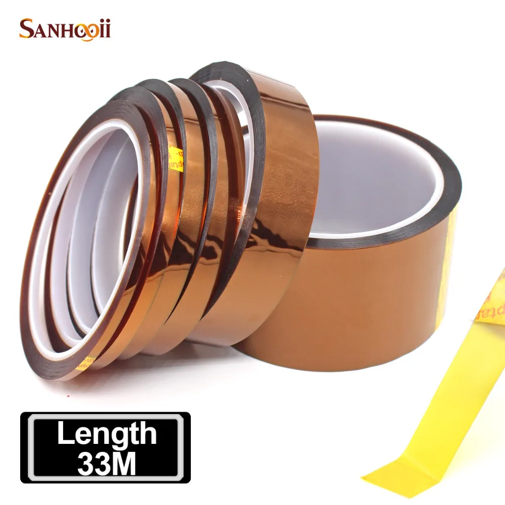 

Длина 33m без остаточных SMT печатная плата защиты высокого Температура термостойкие Полиимид клейкая изоляционная лента гаджеты ZM56