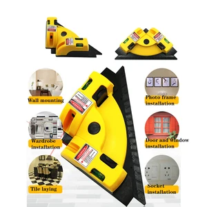 Лазерный уровень, прямоугольный, 90 градусов, вертикальный и горизонтальный лазер градусов, для настенной плитки
