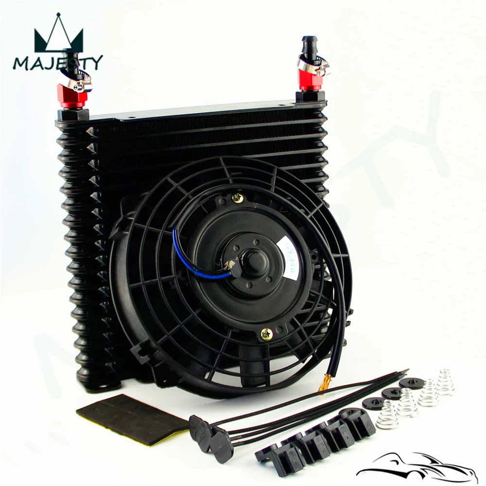 8-дюймовый 32 мм алюминиевый 17Row двигатель/гоночный масляный радиатор коробки