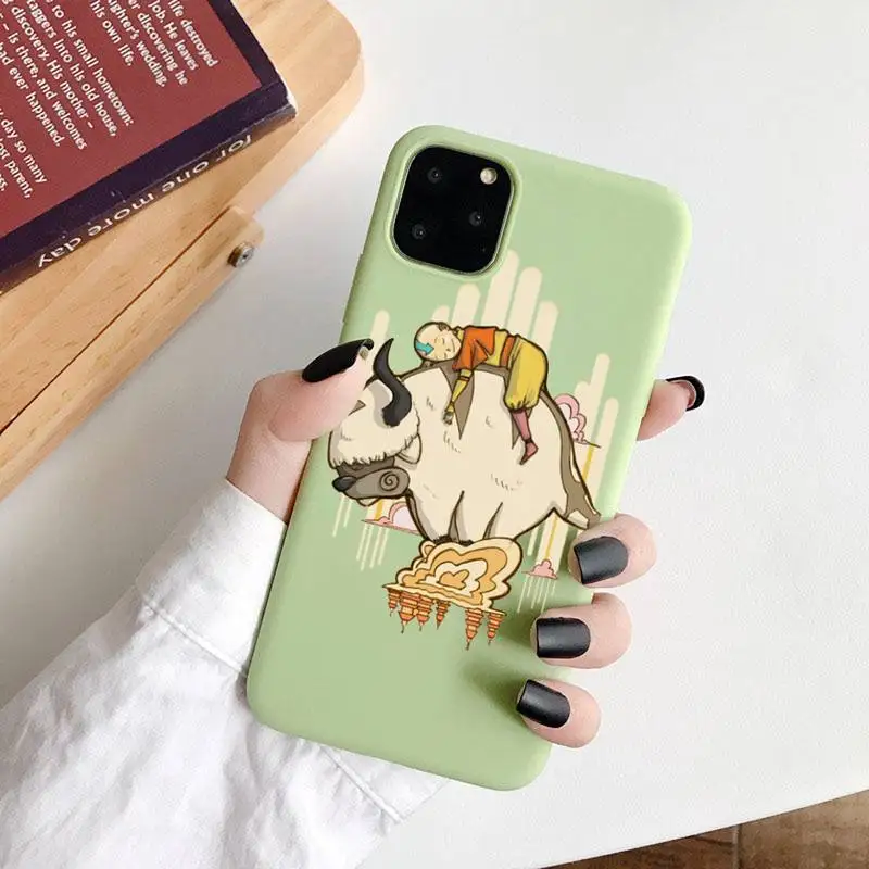 

Anime avatar the last airbender Phone Case Candy Color for iPhone 6 7 8 11 12 s mini pro X XS XR MAX Plus