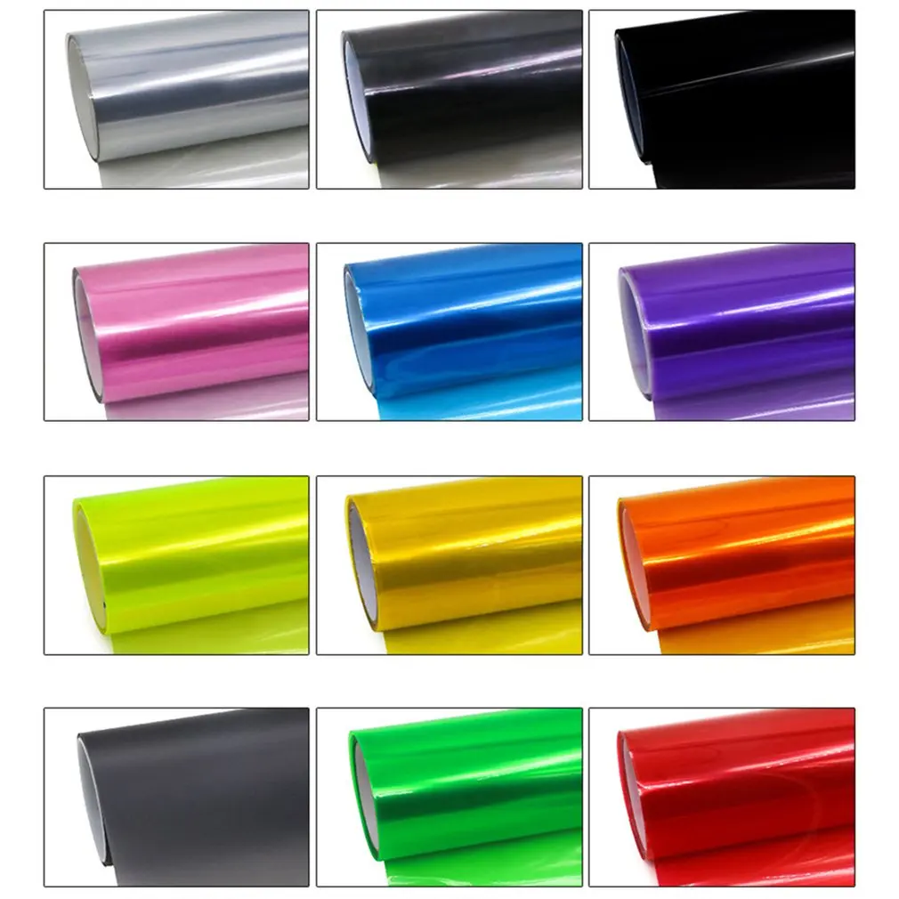30*100 см сменные цвета наклейки полупрозрачная пленка для фар задних фонарей