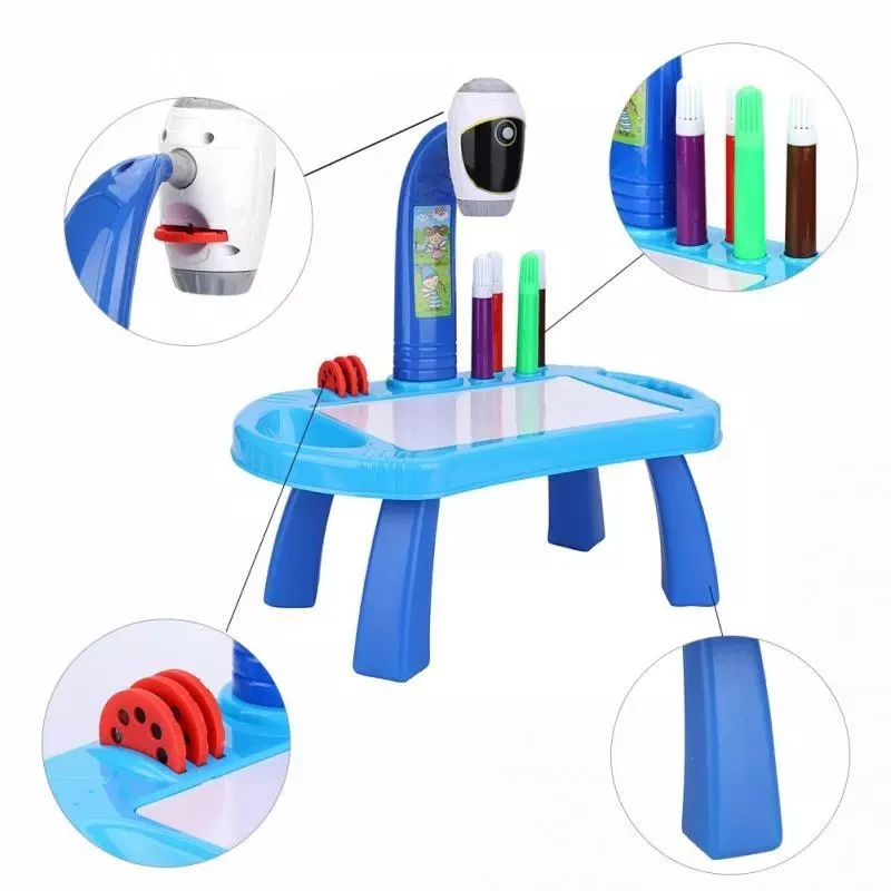 

Children Projector Drawing Table Toys Projection Painting Toy Board Desk Arts Crafts Educational Learning Toy FKU66