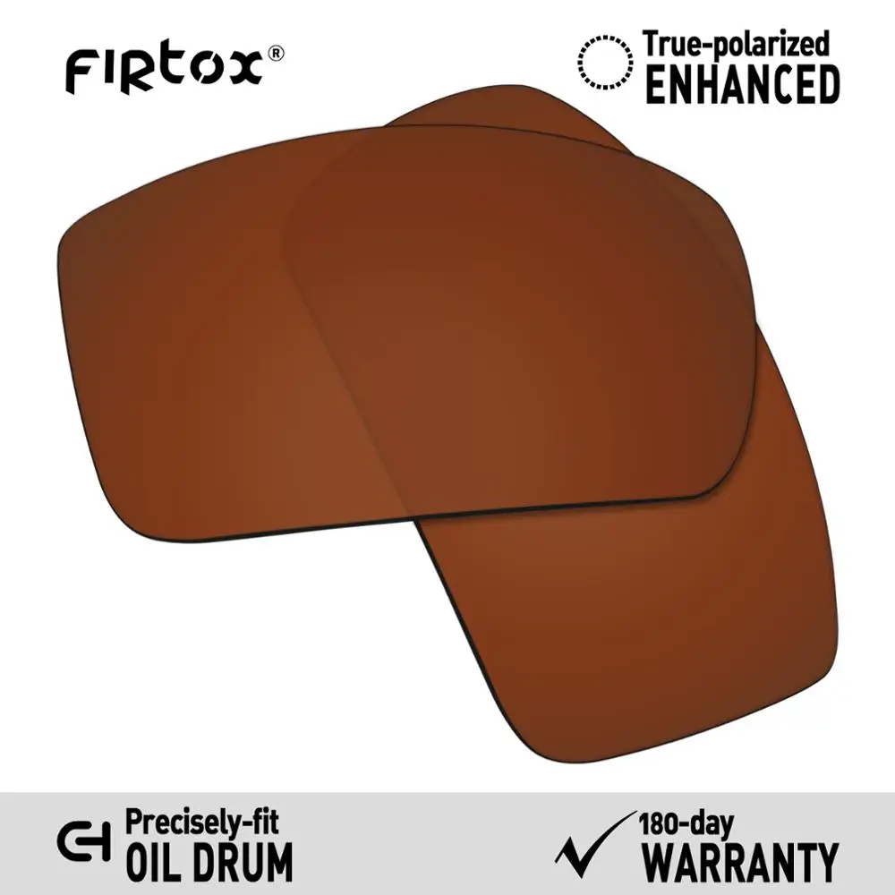 Brown-Polarized Firtox настоящие поляризованные Сменные рассеиватели UV400 для солнцезащитных очков-солнцезащитных очков с масляным барабаном(Только Совместимые линзы)-несколько цветов - Цвет линз: Brown-Polarized