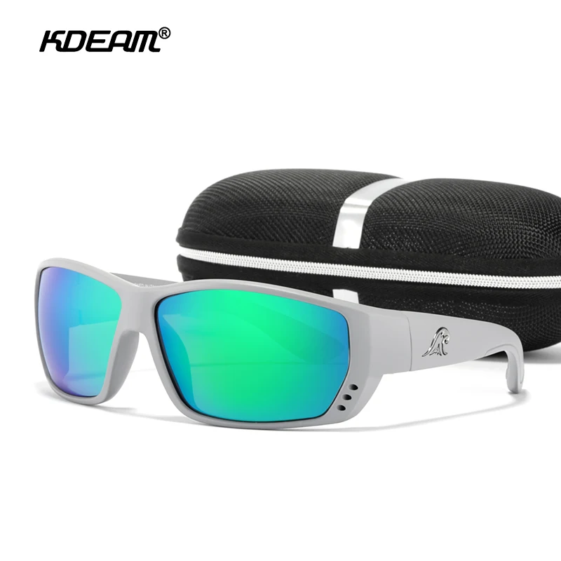 

KDEAM Top Designed Outdoor Sports Sunglasses Polarized Men Fishing Sun Glasses UV400 TR90 Material Frame Polarized Lenses