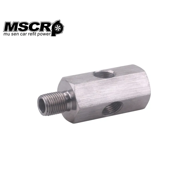1/8 ''NPT масляный датчик давления тройник к NPT адаптеру турбо подачи манометр