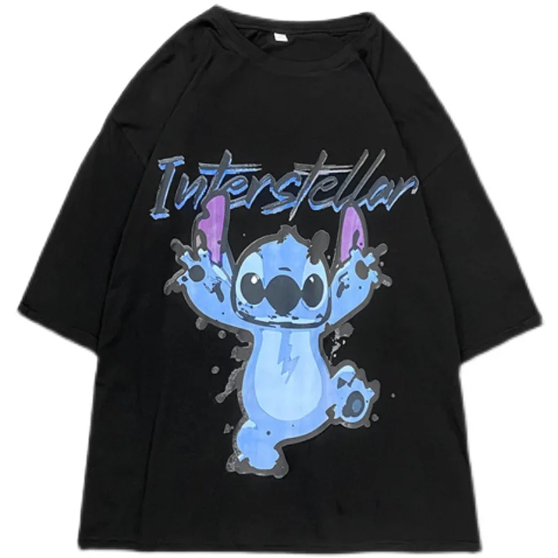 

2021 new printed short sleeve men's trendy hip hop base shirt summer trend loose net red stitzee cartoon T-shirt