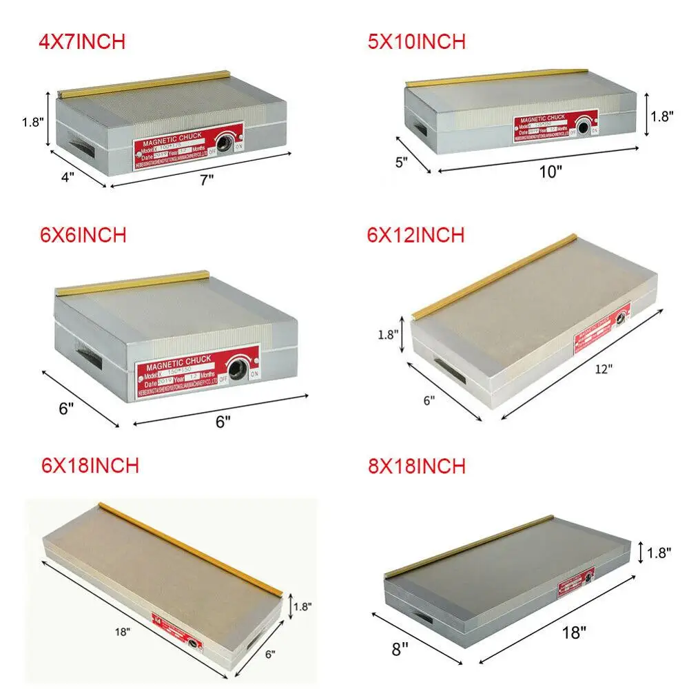 4X7 "/5X10"/6X6 "/6X12"/6X18 "/8X18" Перманентный Магнитный патрон для