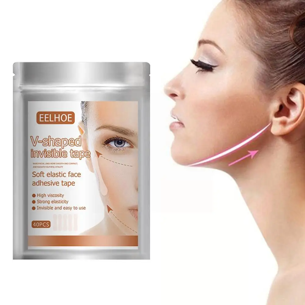 

Face Lifting Patch Invisible Lift Chin Thin Face Sticker Make Beauty Adhesive 40pcs/Box Face Care Up Tape Lift Tools Skin H1B8