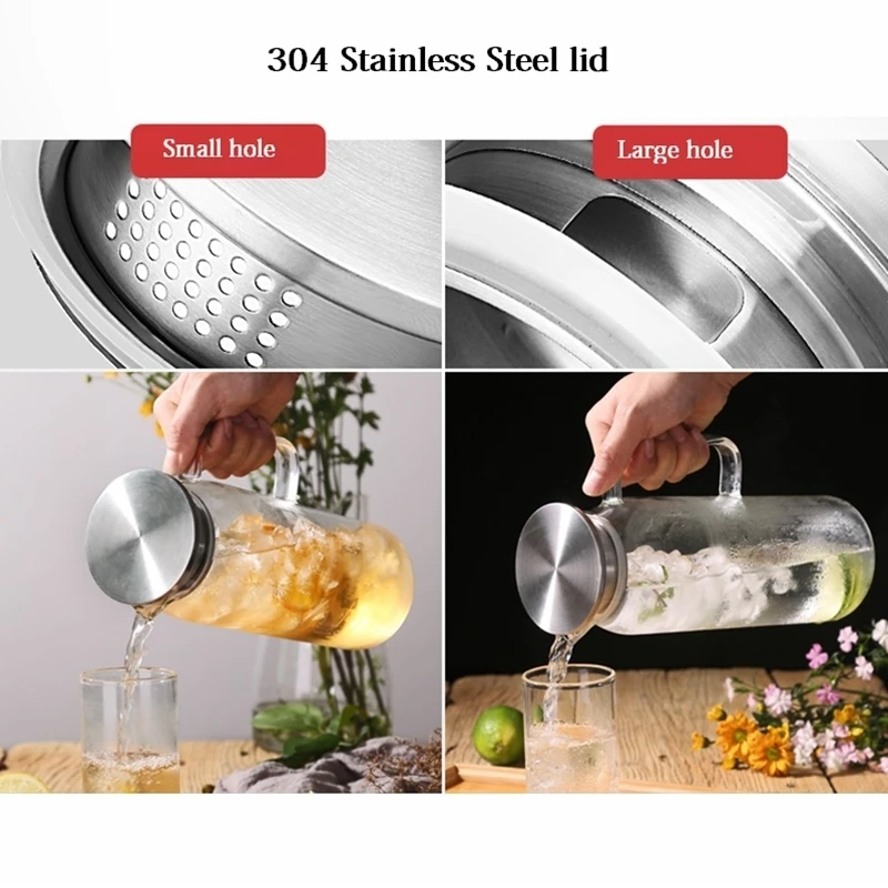 1L/1.3L/1.5L/1.7L прозрачный стеклянный кувшин для воды, чайник Cha, чайник, лимонад, кувшин, термостойкий, взрывозащищенный, нагреваемый графин