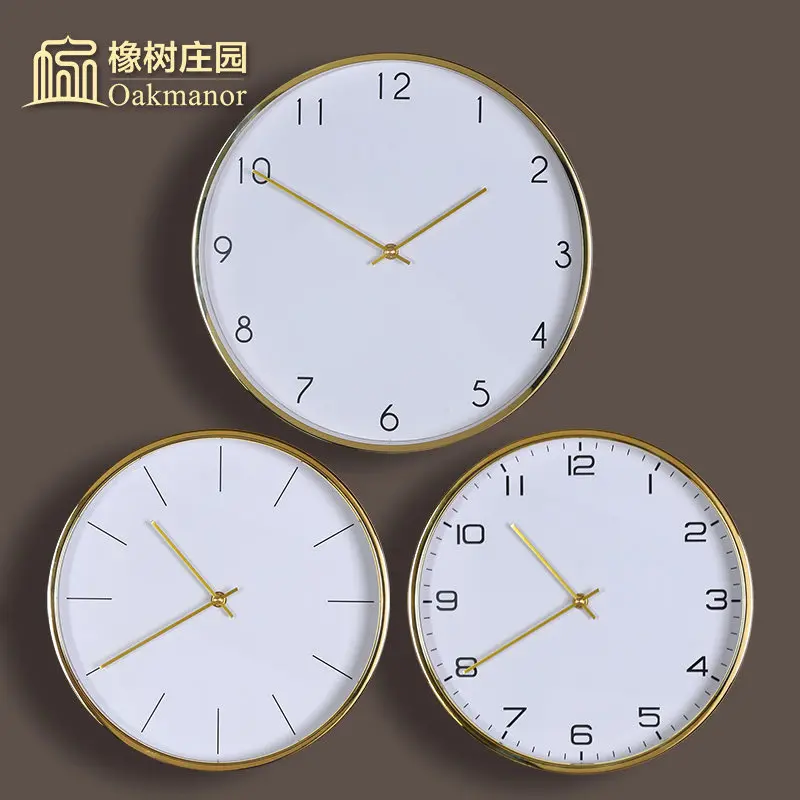 Американские металлические винтажные часы с механизмом креативные Светящиеся