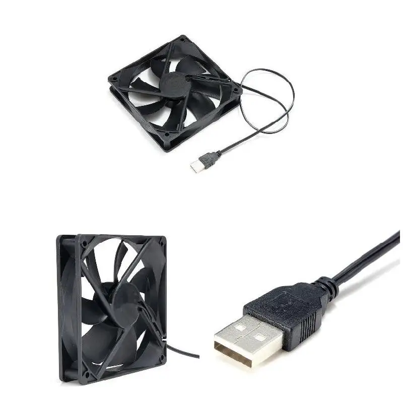 USB Охлаждающий вентилятор 5 в DC бесщеточный CPU PC чехол для компьютера 120 мм JR
