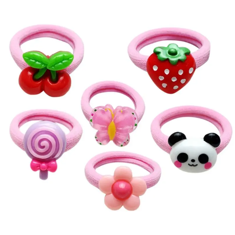 1 шт. 4 см детская цветная эластичная резинка милая акриловая для волос с