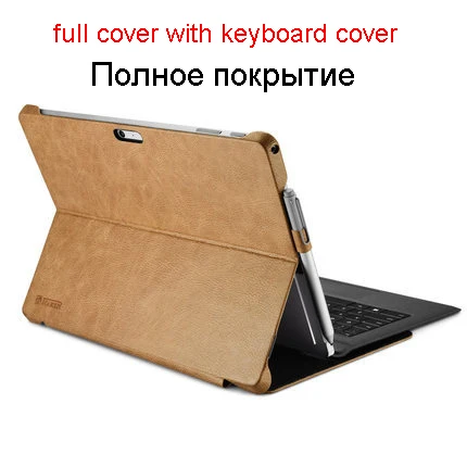 full cover Роскошный ультра-тонкий футляр из натуральной кожи обложка чехол для microsoft Surface Pro 4/5/6 iPad Pro 7 защитный рукав в виде ракушки - Цвет: full cover