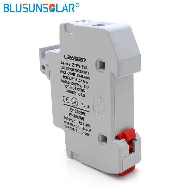 2 комплекта Солнечный ПВ предохранитель держатель связь со светодиодным